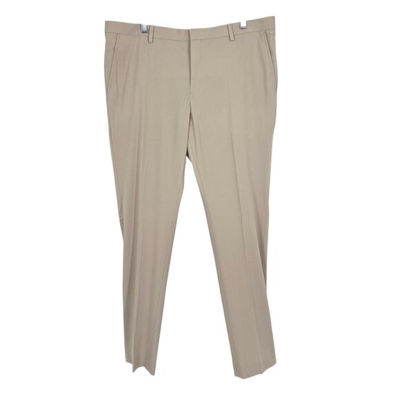 Nordstrom Rack Mens Beige Extra Trim Fit Dress Pants Size 38WX34L NWOT - Picture 1 of 10